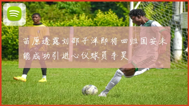 苗原透露刘邵子洋即将回归国安未能成功引进心仪球员李昊